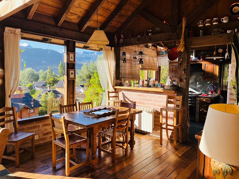 Casa para 6 con muy lindas vistas a Chapelco