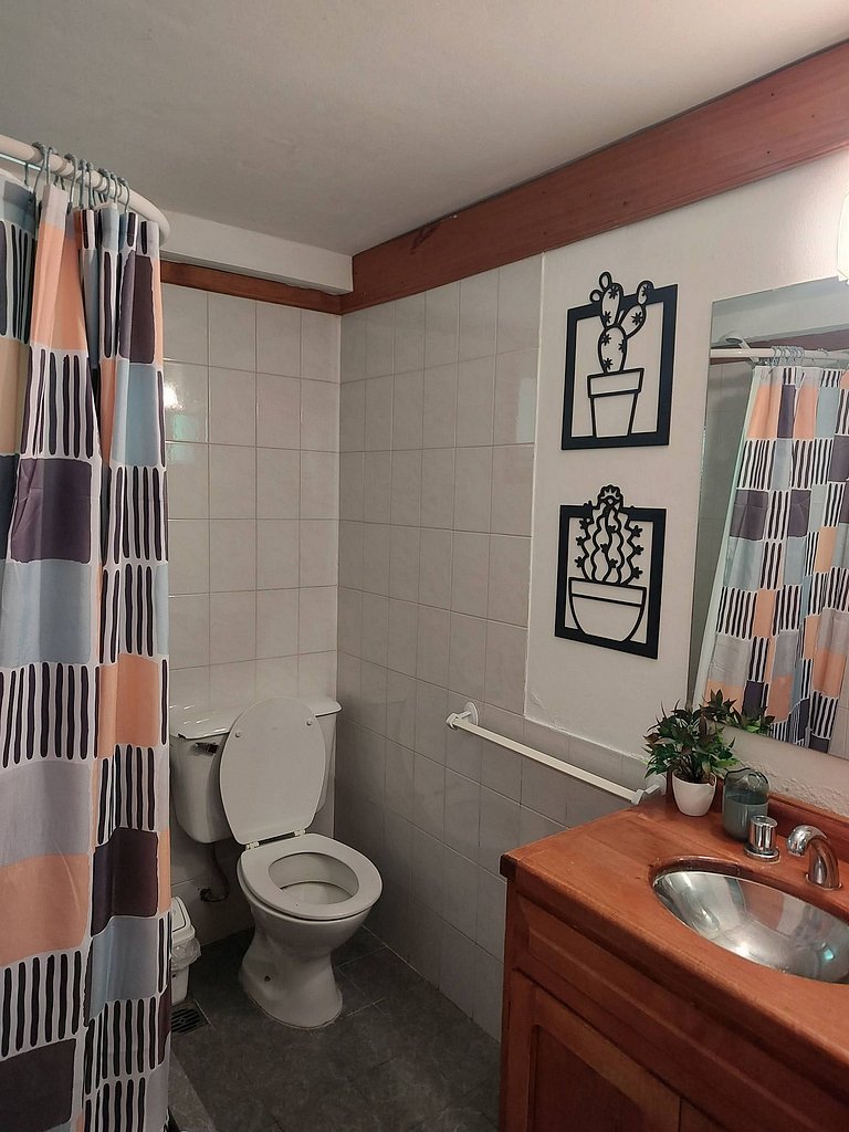 Cabaña soñada sobre la unión de dos arroyos