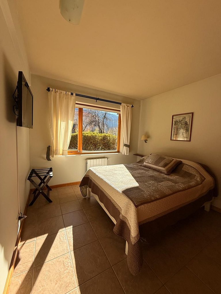 Departamento con pileta climatizada para 2