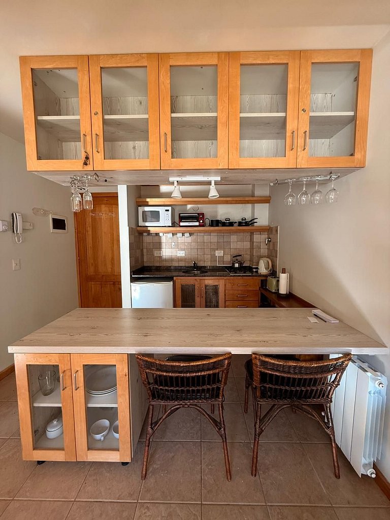 Departamento con pileta climatizada para 2