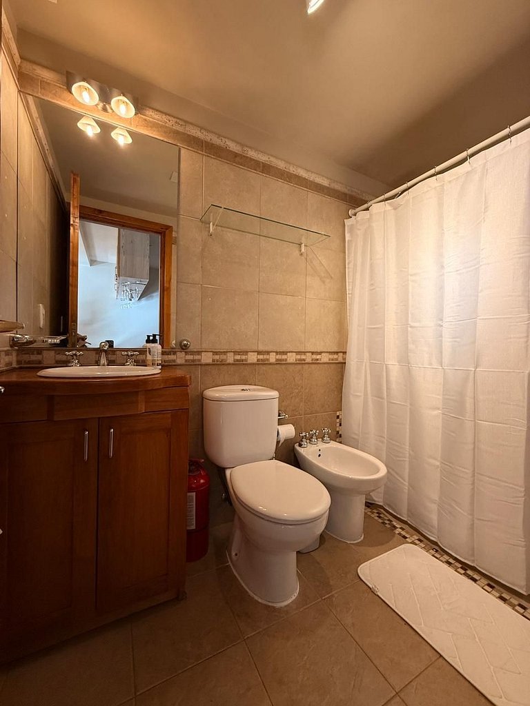 Departamento con pileta climatizada para 2